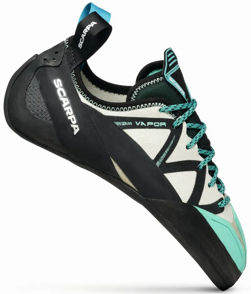 Scarpa Womens Vapour Lace Climbing Shoes - Dust Grey-Aqua